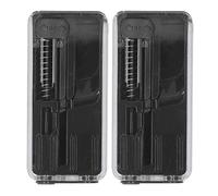 Estink Dispenser per Perle di Sigarette, Set da 2 Pezzi Strumento Fai-da-Te con Filtro per Fumatori Nero Scatola Pusher per Aggiunta di Perle di Menta DIY