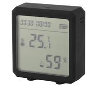 Estink Display Wifi Display Igrometro Igometro Allarmometro di Allarme Misuratore di Temperatura per la Casa Intelligente con Supporto Vocale (BLACK)