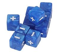 Estink Educazione Infantile Incisa Plus Minus Dice Set Plastic Math Operation Dals Dies Applicabile Matematica Insegnamento (BLUE)