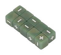 Estink Educazione Infantile Incisa Plus Minus Dice Set Plastic Math Operation Dals Dies Applicabile Matematica Insegnamento (verde chiaro)