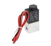 Estink Elettrovalvola Pneumatica 2 Vie, NPT 1/8", DC 12V, Normalmente Chiusa