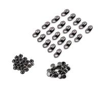 Estink Ganci per Lacci Scarponi da Trekking, 20 Pezzi, Passalacci in Metallo con Rivetti, Fibbie per Scarpe da Arrampicata