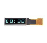 Estink Interfaccia SPI 0,91 Pollici Sottile e Flessibile Modulo di Visualizzazione OLED 4 Pacchetto Schermata di Illuminazione Auto -autorizzazione per Progetti Fai - te (BLUE)