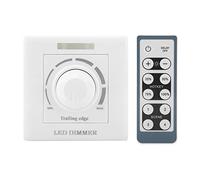 Estink Interruttore Dimmer LED, Interruttore a Parete con Telecomando IR 200W 220V, Luminosità Regolabile per Illuminazione Domestica Intelligente con Batteria Integrata