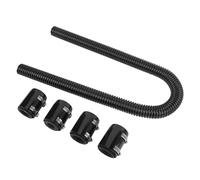 Estink Kit di Tubi d'acqua Flessibile in Acciaio Inossidabile Universale con Prestazioni di Raffreddamento Efficienti per Vari Modelli di Veicoli (BLACK)