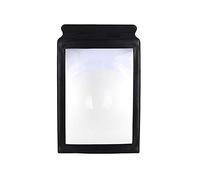 Estink Lente d'Ingrandimento A4, Pagina Completa con Cornice in Vinile Nero, Ingranditore 3X, Strumento di Lettura in Plastica Flessibile