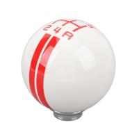 Estink Manopola di Campeggio per le Corse Rotonde con 3 Adattatori Adatti a 1967-2018 Manuale Shifter Knob per un'esperienza di Guida (Rosso bianco)
