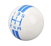 Estink Manopola di Campeggio per le Corse Rotonde con 3 Adattatori Adatti a 1967-2018 Manuale Shifter Knob per un'esperienza di Guida (Blu bianco)