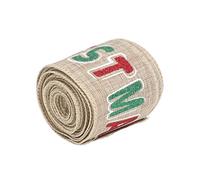 Estink Nastro di Natale 5.4 Iarde Schema di Natale Carino Nastro Fai -da -te per Imballaggio Arte per Prua, Materiale in Tessuto Premium Adatto Alla Decorazione Natalizia (B)