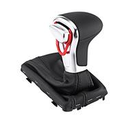 Estink Pomello Cambio Automatico, Manopola Leva Cambio Auto con Copertura Antipolvere, Nero, per A4L B8 B8PA