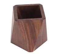 Estink Porta di Utensili da Cucina in Legno Semplice Stabile Porta del Pennello Grande per il Family Office, Legno di Noce Premium (Tipo 3)