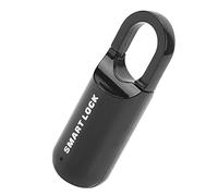 Estink - Serratura per impronte digitali, biometrica, lucchetto, nero