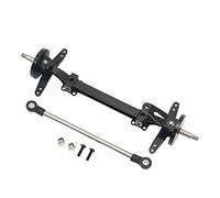 Estink Set di Assi del Volante Anteriore Ad Alta Resistenza Rc Set Facile Sostituzione per 1/14 Rc Auto, Sostituisce Direttamente Parti Originali o Danneggiate (Black)