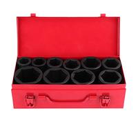 Estink Set di Chiavi a Bussola Impatto 3/4 10 Pezzi, Metriche 22-50 mm in Acciaio CR-Mo per Auto Officina con Scatola