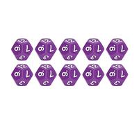 Estink Set di Dadi in Plastica a 12 Dati Bellissimo Aspetto per Piccole Dimensioni per il Gioco del Gioco da Tavolo per Feste per Famiglie, 40pc per le Forniture Scolastiche (PURPLE)