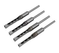 Estink Set di Punte Trapano Quadrate per Mortasatrice, 4 Pezzi, 11-12,7 mm, Scalpello per Legno