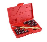 Estink Set di Punzoni per Lettere e Numeri 38 Pezzi, A-Z e 1-9 3 mm con Punzone Automatico, per Artigianato