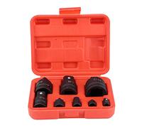 Estink Set Professionale 8 Pezzi Adattatori per Bussole, Acciaio Cromo-Molibdeno Temprato, Riduttori 1/4" 3/8" 1/2" 3/4" 1", con Custodia Portatile