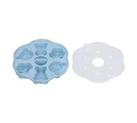 Estink Silicone Sicuro Adorabile Orso Gatto Zampa Ghiaccio Cucchiaio Budino da Cucina con Coperchio e Stampo di Cibo Lucido per Cibi per Bambini, di Ghiaccio (BLUE)