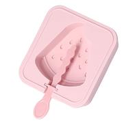 Estink Stampi per Ghiaccioli di Gelato in Silicone Riutilizzabile con Bastone di Coperchio per Set di Stampi per Gelato per Bacchetti Fai -da -te, Crema di Ghiaccioli Impilabili Dieta Sana (anguria)