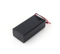 Estink Supporto Batterie, Custodia in plastica per 1 batterie 9V, con Coperchio e Interruttore ON/off, con Cavi 150 mm