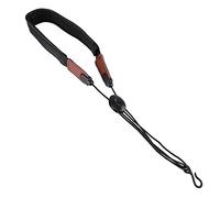 Estink Tracolla Regolabile in Pelle per Sassofono, Cinturino con Gancio Metallico, Compatibile con Sax, Clarinetti, Fagotti, Oboi, Nero