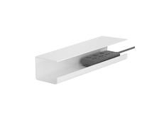 Estink Under Desk Wire Organizer Vassoio in PVC Ecologico Riduci il Disordine del Cavo Migliora l'efficienza del Lavoro per l'uso della Casa in Ufficio (WHITE)