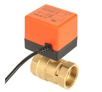 Estink Valvola a Sfera Elettrica 220V, Ottone DN32 G1-1/4, 3 Fili, Controllo 2 Punti, 1,6MPa, per HVAC/Idrico