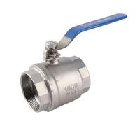 Estink Valvola a Sfera in Acciaio Inox 304, DN50, 2 Pollici, Filettatura Interna, Passaggio Completo, 1000psi WOG