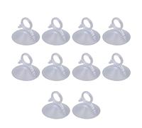 Estink Ventose, Set 10 Pezzi Mini Ventose in PVC Trasparenti 45mm per Auto Specchi Finestre e Pannelli Solari Ganci Multiuso Senza Foratura