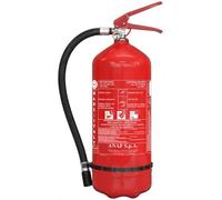 Estintore 6 kg a polvere ABC con supporto e manometro