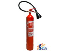 ESTINTORE A CO2 DA 5 KG PORTATILE OMOLOGATO 2025 + CARTELLO ESTINTORE + GANCIO