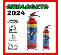 estintore a polvere 1 kg per casa vacanze auto aziende OMOLOGATO 2024 + SUPPORTO