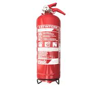 ESTINTORE A POLVERE 2 KG CON SUPPORTO OMOLOGATO 2026 AUTO CASA BARCA CAMPER