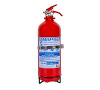 Estintore a Polvere 2 Kg - per Incendi ABC - Adatto per Veicoli e Abitazioni - Supporto Incluso