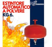 Estintore AUTOMATICO 6 kg A Polvere completo di staffa per box e garage