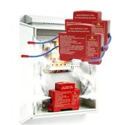 Estintore automatico per quadro elettrico, 2 pezzi | Guida DIN/Supporto Adesivo Rilevamento Termico Attivazione 170 ° C, Spray Rapido 6S per Spazi Piccoli e Chiusi