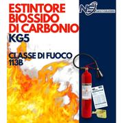 Estintore co2 5 kg con certificazione