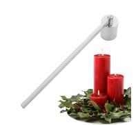 Estintore di Candela - Spegnimento di Fiamma a in Acciaio Inox, Strumento di estinzione della Candela | Soffiatore di Candela in Acciaio Inossidabile lucidato con Manico Lungo, Accessorio per