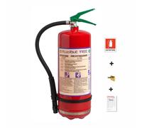 Estintore LT 6 A SCHIUMA Con Staffa Omologato Classe A B F Fluorine Free INOX