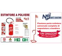 ESTINTORE LT. 6 IDRICO Con Certificazione + OMAGGIO KIT CARTELLONISTICA