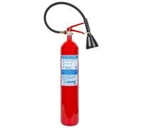 ESTINTORE PORTATILE A CO2 KG 5, OMOLOGATO E CERTIFICATO, FORNITO DI STAFFA + CARTELLO + TAGLIANDO DI CONTROLLO APPLICATO SULL'ESTINTORE