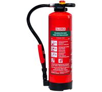 Estintore ricaricabile a schiuma gloria sk 6 pro con schiuma senza fluoro per fuochi a e b 6 litri