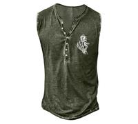Estivo Smanicato Uomo Leggero - Girocollo Pullover Maglietta Senza Maniche Gilet da Uomo Lettera Stampata T-Shirt Uomo Muscolo Leggero Allenamento Camicie Palestra Uomo Estivo Gym Smanicato