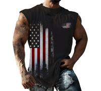 Estivo Smanicato Uomo Leggero - Maglietta da Fitness Senza Maniche Canotte Compressione da Uomo Traspirante Tank Top Senza Maniche Canotte Atletiche da Uomo Tagliata in Cotone Gilet Lavoro Uomo