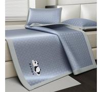 Estivo Stuoia di bambù, Materasso Raffreddamento Pieghevole in bambù, Materassino estivo pieghevole, Materasso Raffreddamento Per Il Pavimento Della Camera Da Letto Vivente(Blue,180cm)