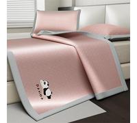Estivo Stuoia di bambù, Materasso Raffreddamento Pieghevole in bambù, Materassino estivo pieghevole, Materasso Raffreddamento Per Il Pavimento Della Camera Da Letto Vivente(Pink,90cm)