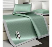 Estivo Stuoia di bambù, Materasso Raffreddamento Pieghevole in bambù, Materassino estivo pieghevole, Materasso Raffreddamento Per Il Pavimento Della Camera Da Letto Vivente(Green,150cm)