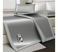 Estivo Stuoia di bambù, Materasso Raffreddamento Pieghevole in bambù, Materassino estivo pieghevole, Materasso Raffreddamento Per Il Pavimento Della Camera Da Letto Vivente(Gray,150cm)