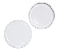 ESTO Capsule Bianche 53 mm Tappi per Barattoli Vetro - Tappi Ermetici per Passata, Salsa e Conserve Fatte in Casa (BIANCHE, 53mm)